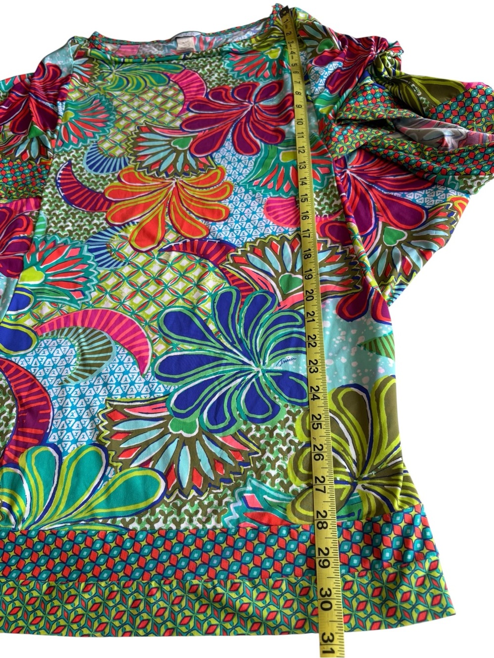 Trina Turk Small Swim Cover Up Tropical Floral Batwing Sleeve Tunic Beach - Picture 9 of 16